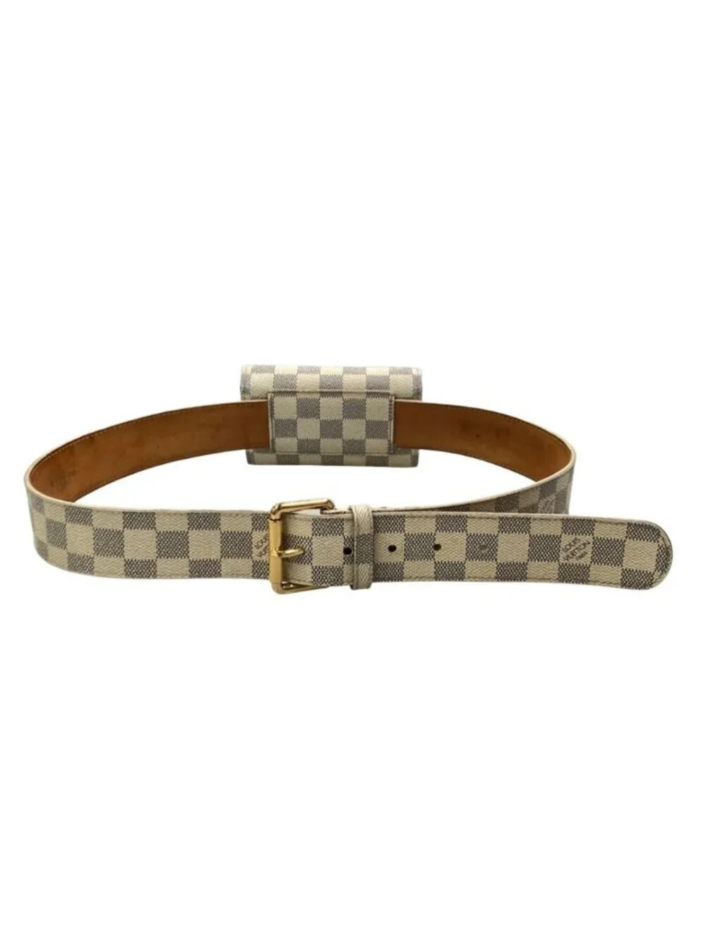 Louis Vuitton Belt Pochette Ceinture Damier Azur